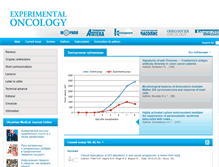Tablet Screenshot of exp-oncology.com.ua